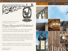 Tablet Screenshot of ironwooddesignssb.com